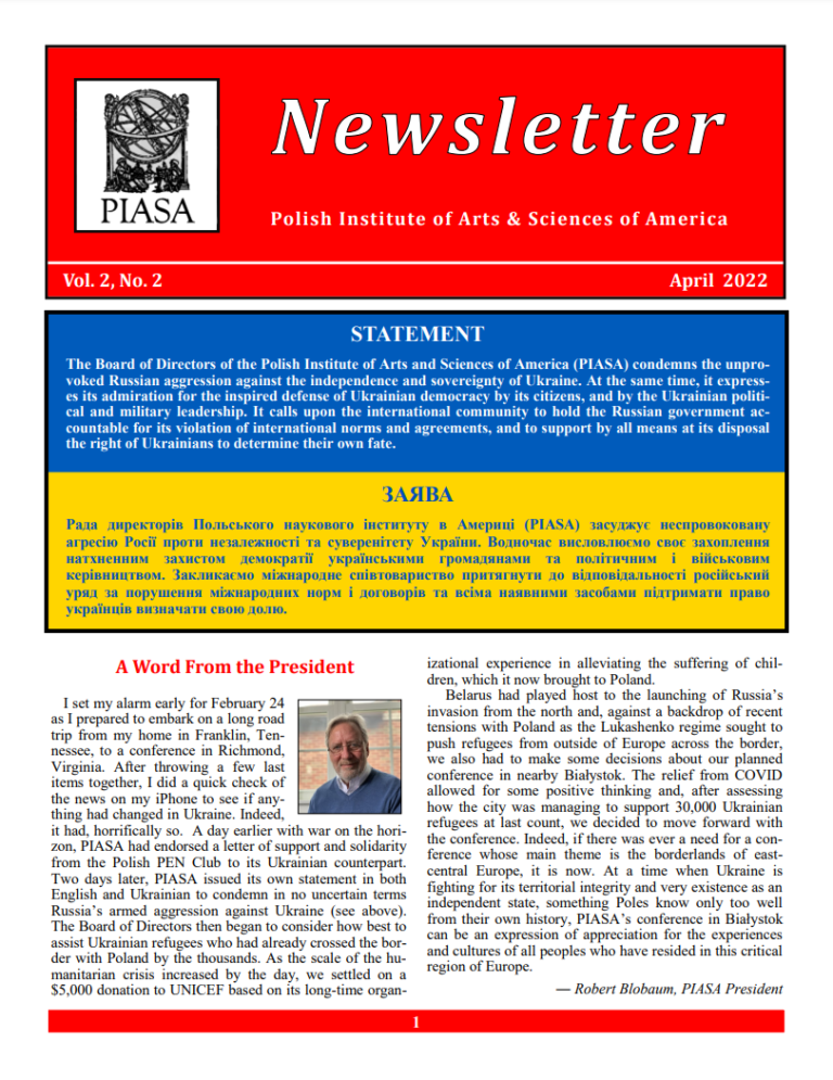 Newsletter Vol. 2 No.