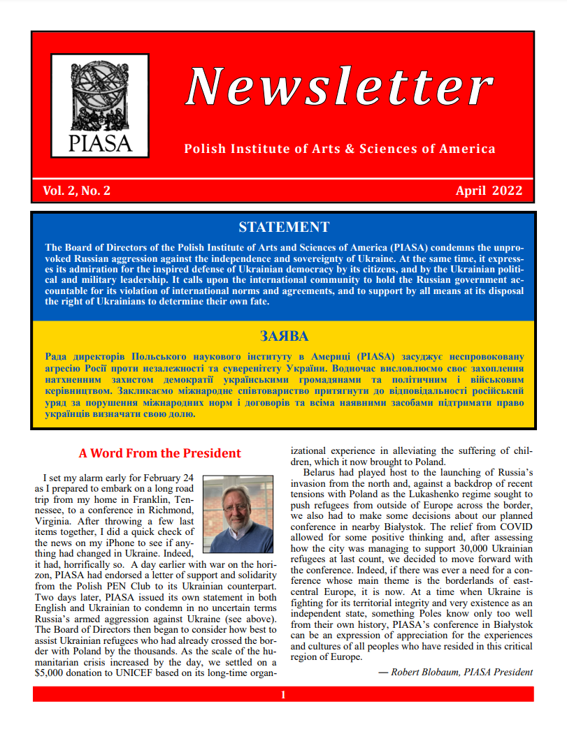 Newsletter Vol. 2 No.
