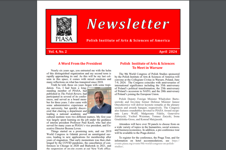 Newsletter April