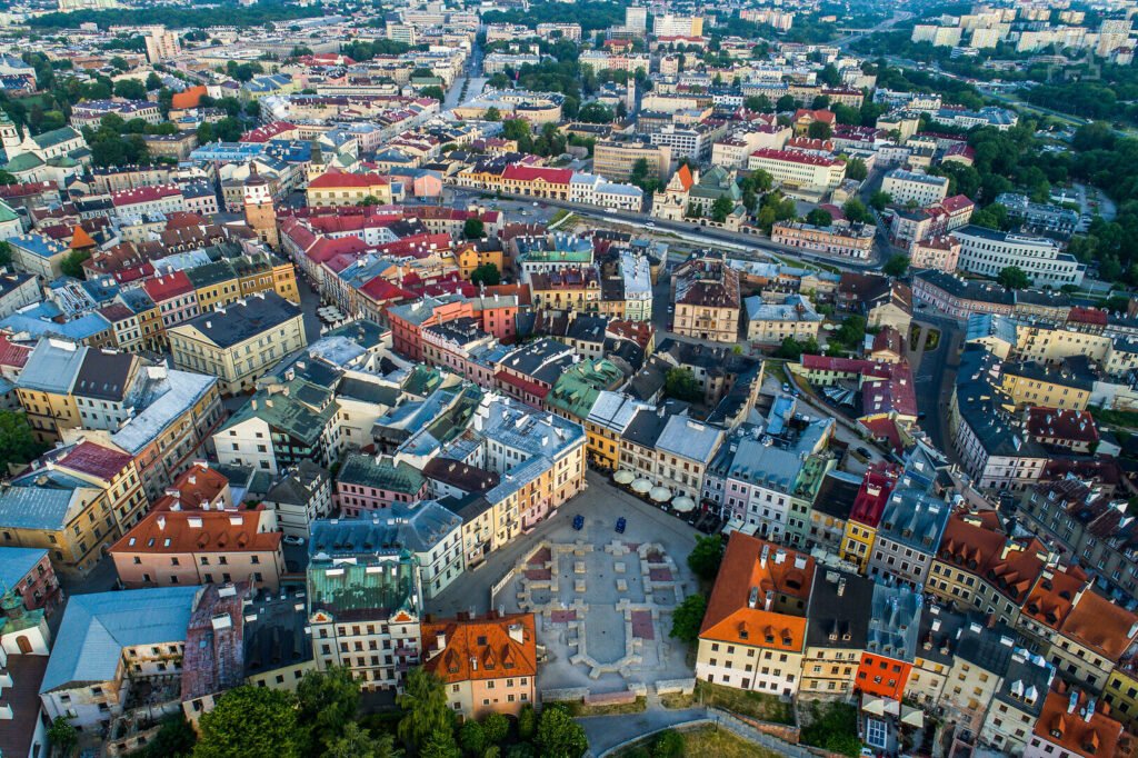 Lublin stare miasto z lotu ptaka,klyWeqWcZmpRmdiQiHtf