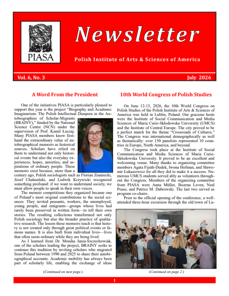 2026 July PIASA Newsletter